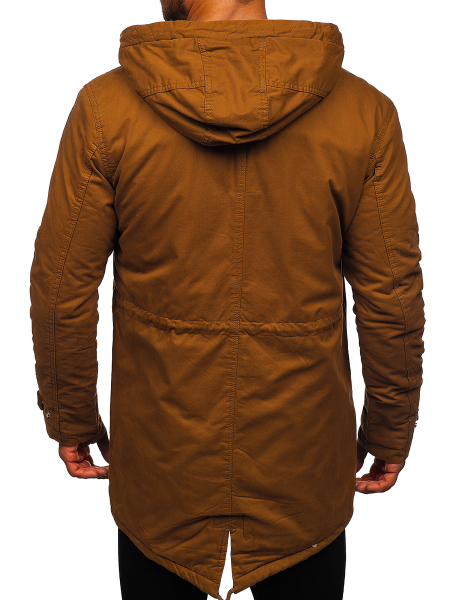 Chaqueta de invierno parka para hombre camel Bolf EX838