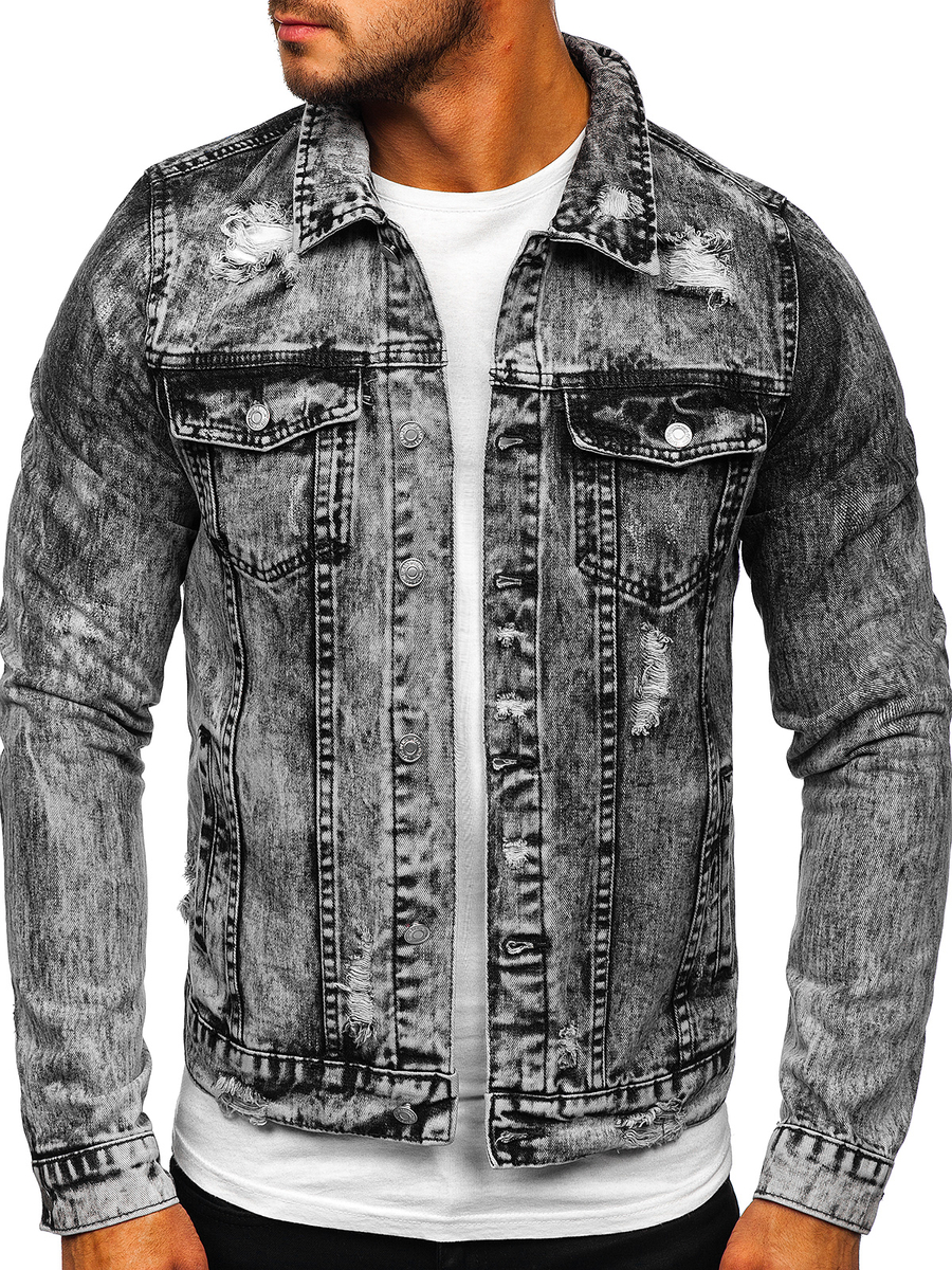 Chaqueta de para hombre gris Bolf