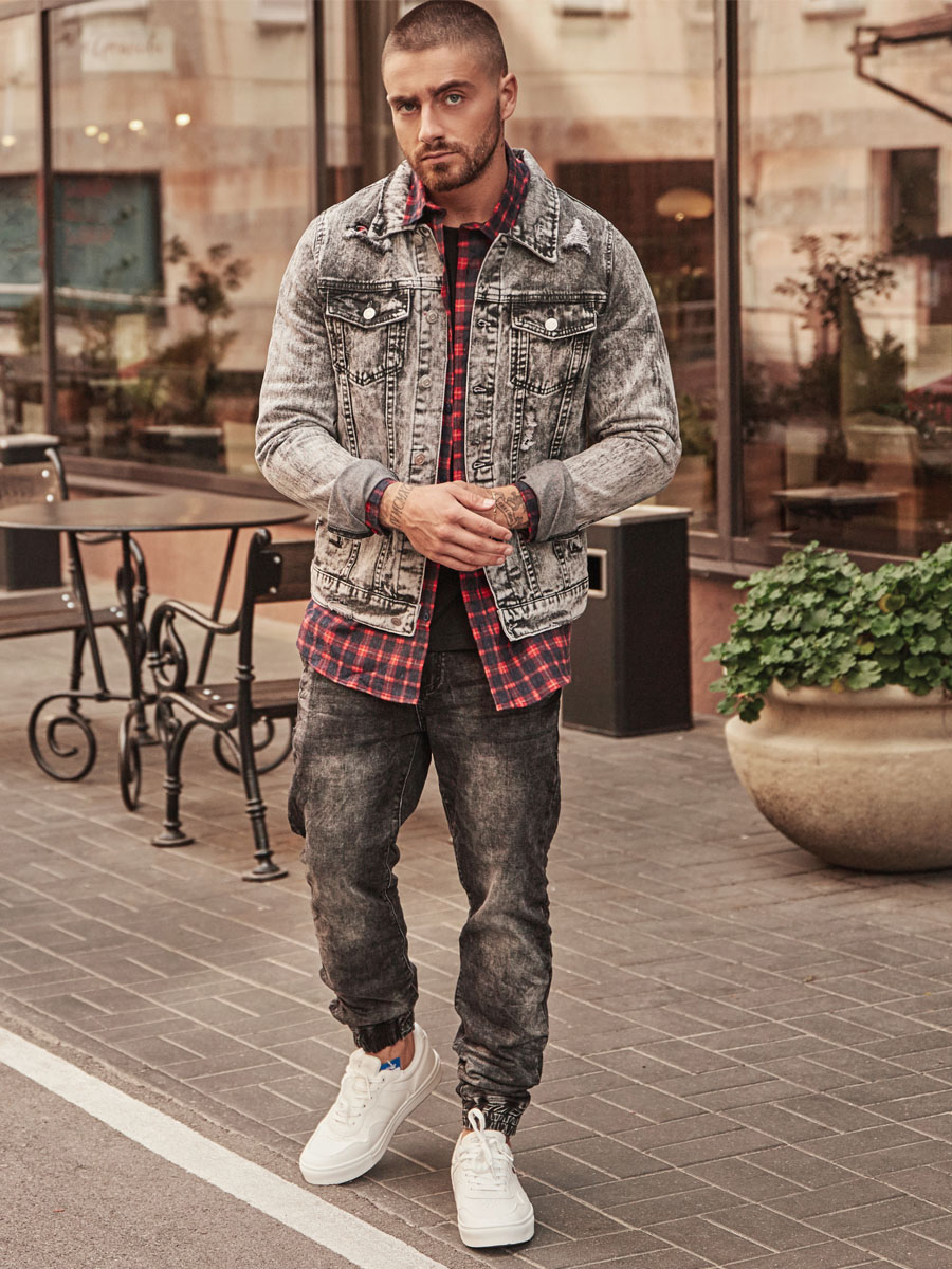 Chaqueta Denim Para Hombre