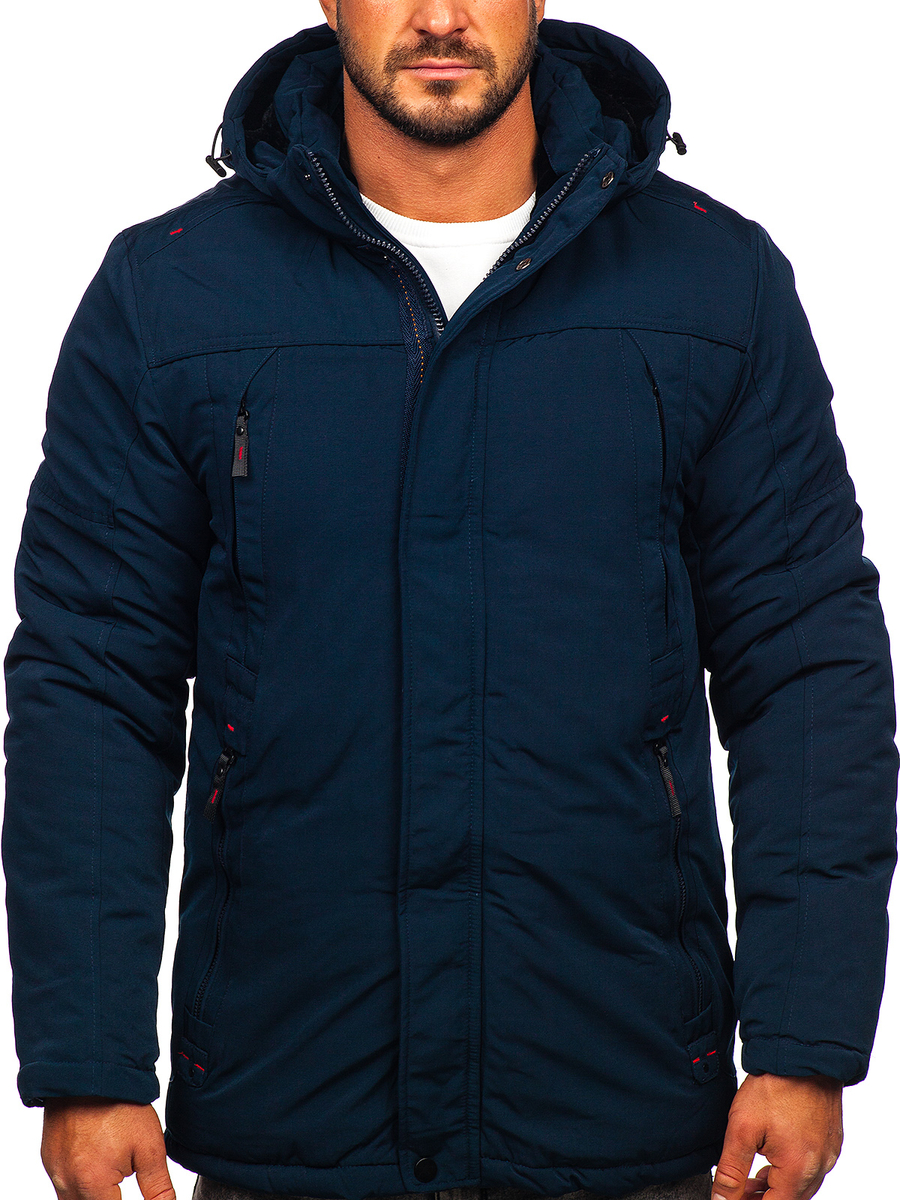 PARKA DE HOMBRE ALCALEAK AZUL MARINO