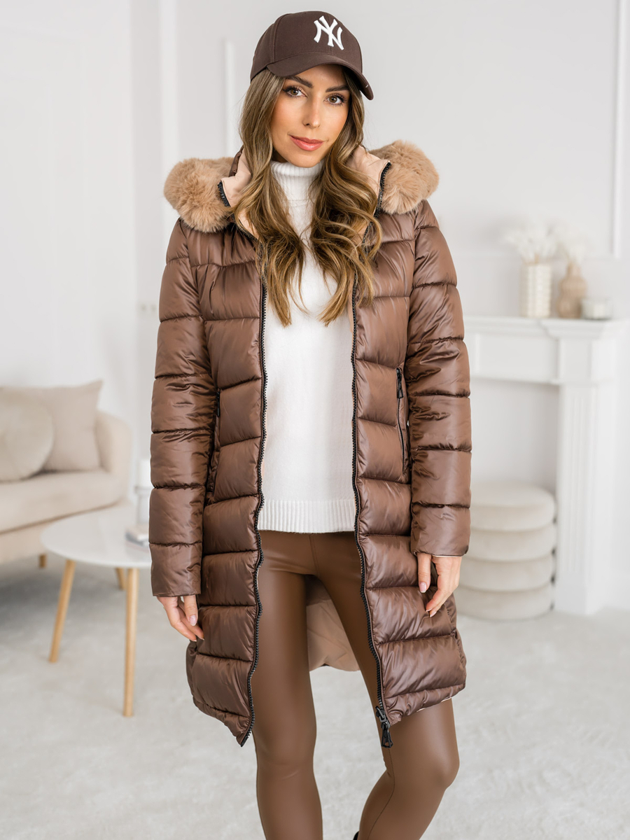 Chaquetas Para Mujer Abrigos Con Capucha De Piel Para Mujer Abrigo