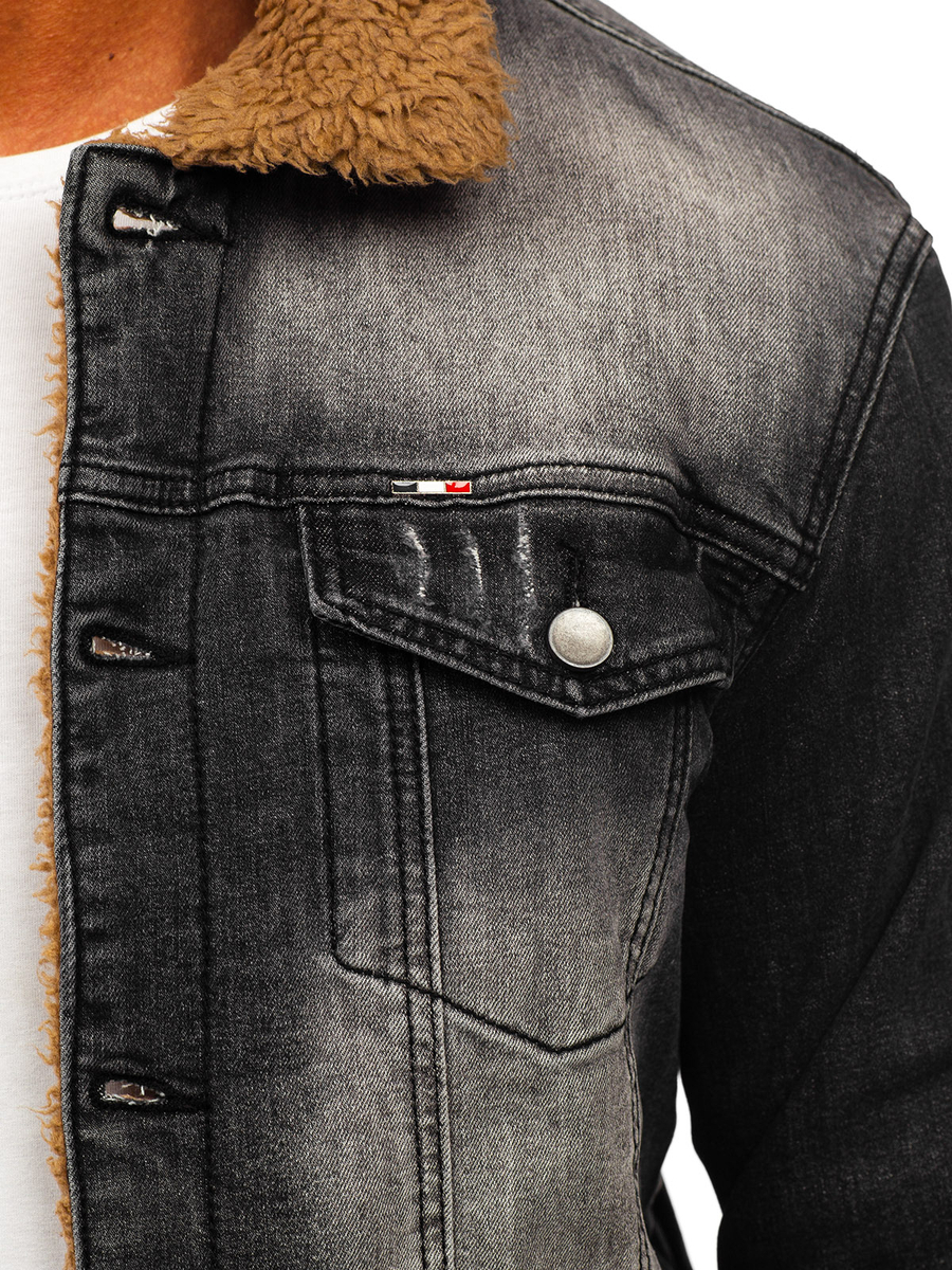 Cazadora vaquera forrada hombre outlet