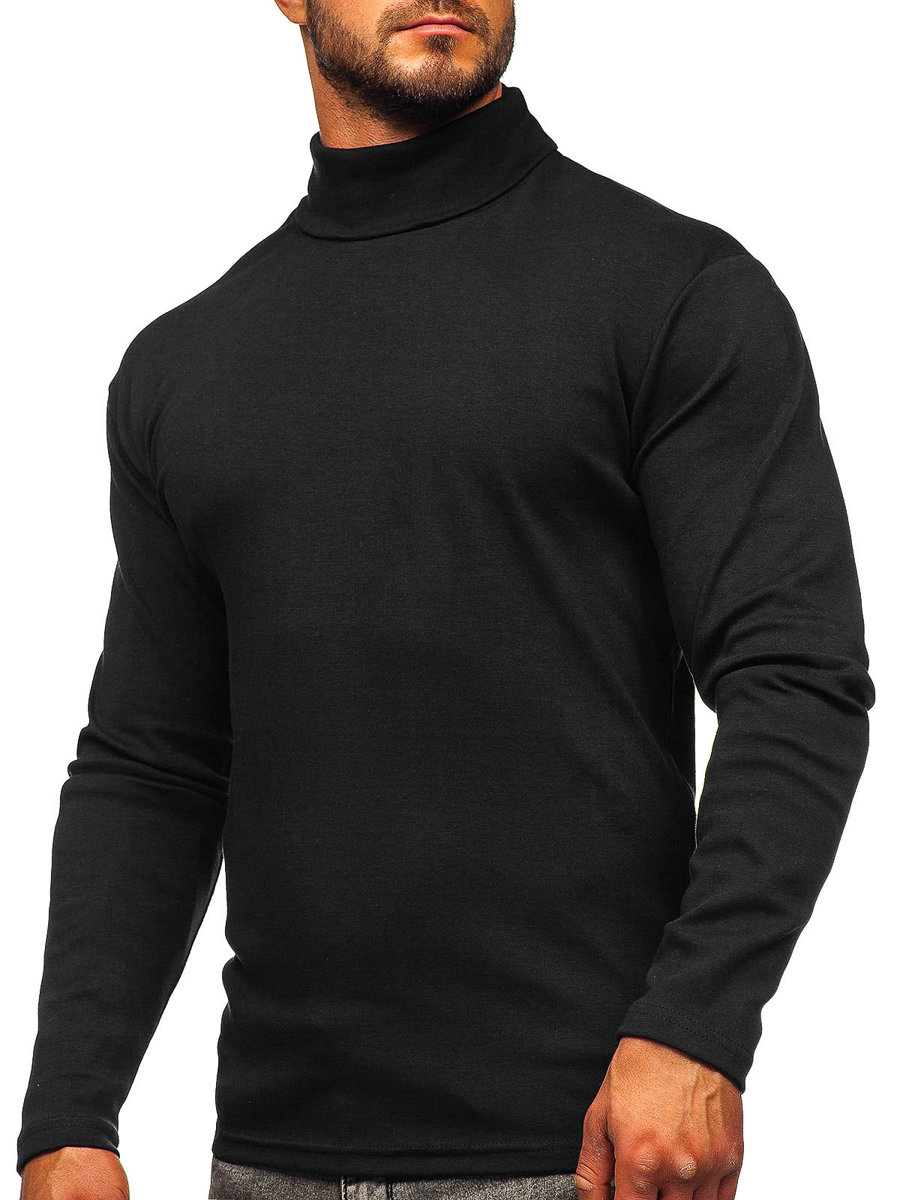 Jersey básico de cuello alto para negro Bolf 145347 NEGRO