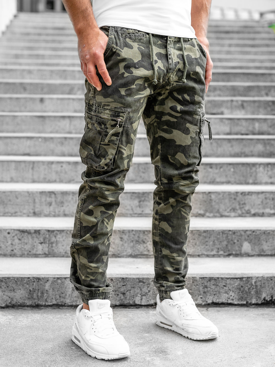 Pantalones Cargo Hombre Joggers Camuflaje Táctico Senderismo