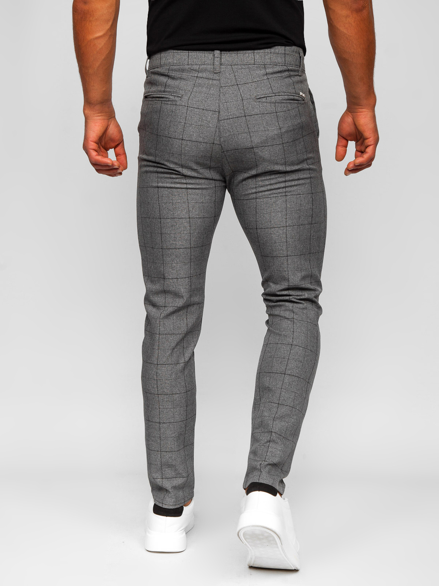 Pantalon super skinny cuadros hombre online