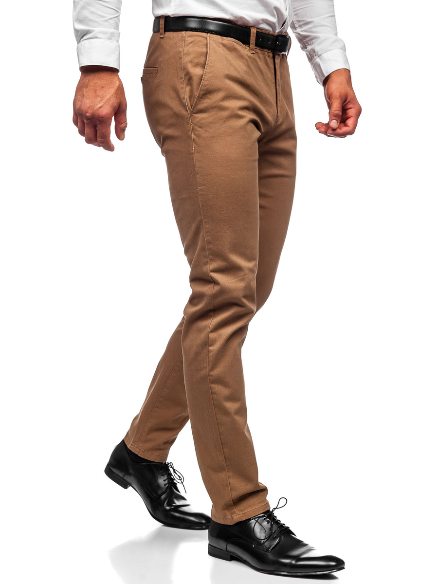 Pantalon camel hombre new arrivals
