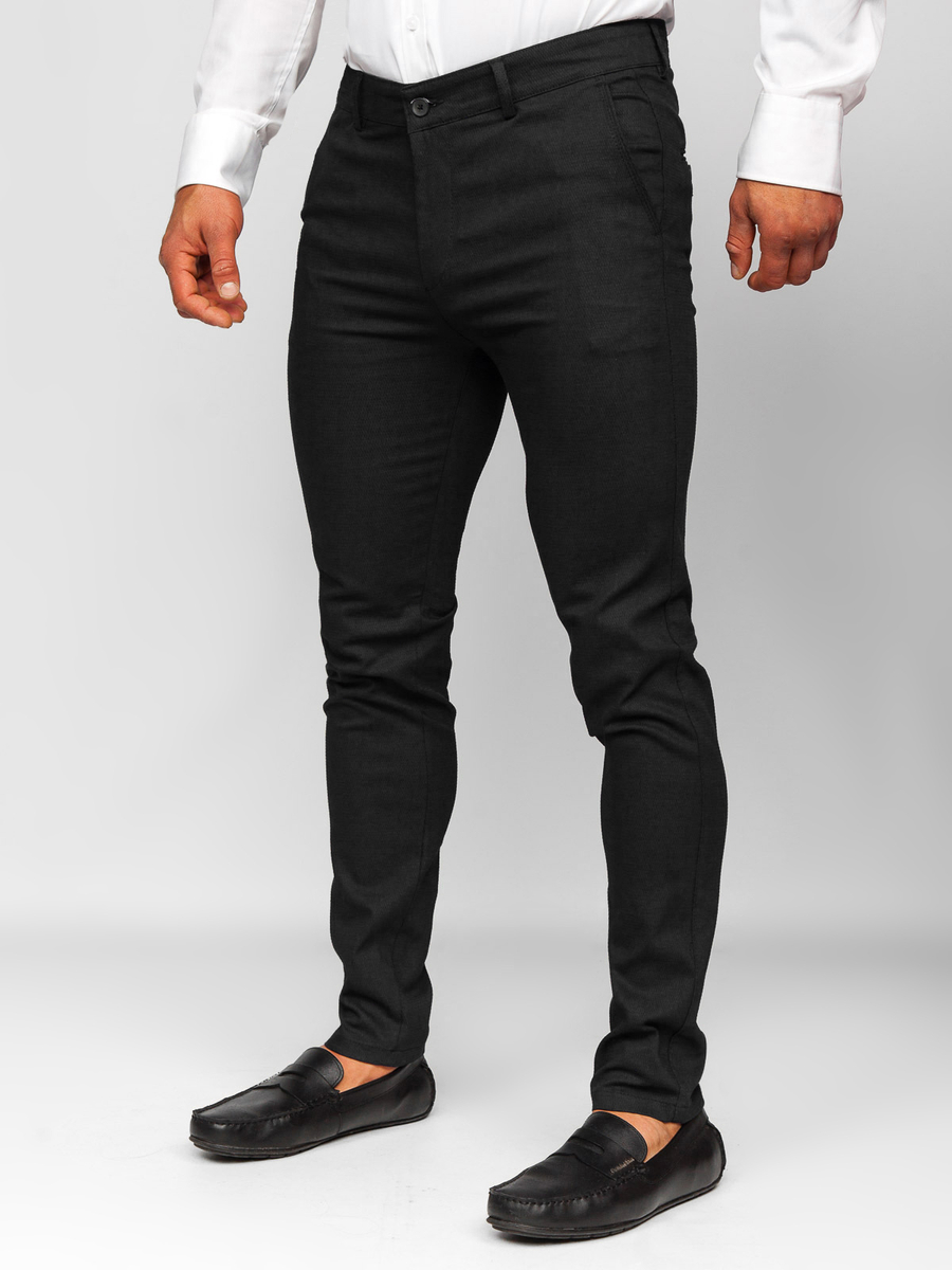 Pantalón chino para hombre negro NEGRO