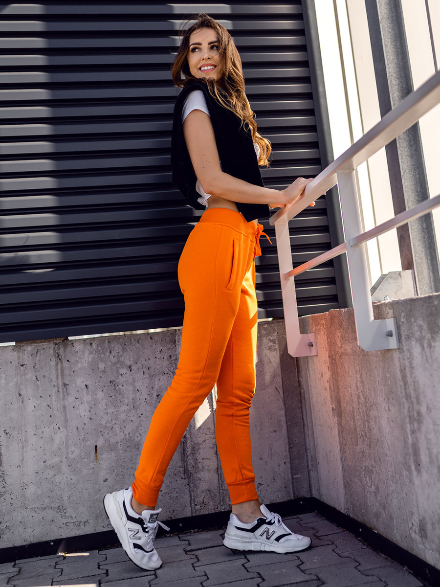 Pantalón de chándal para mujer naranja Bolf CK-01B