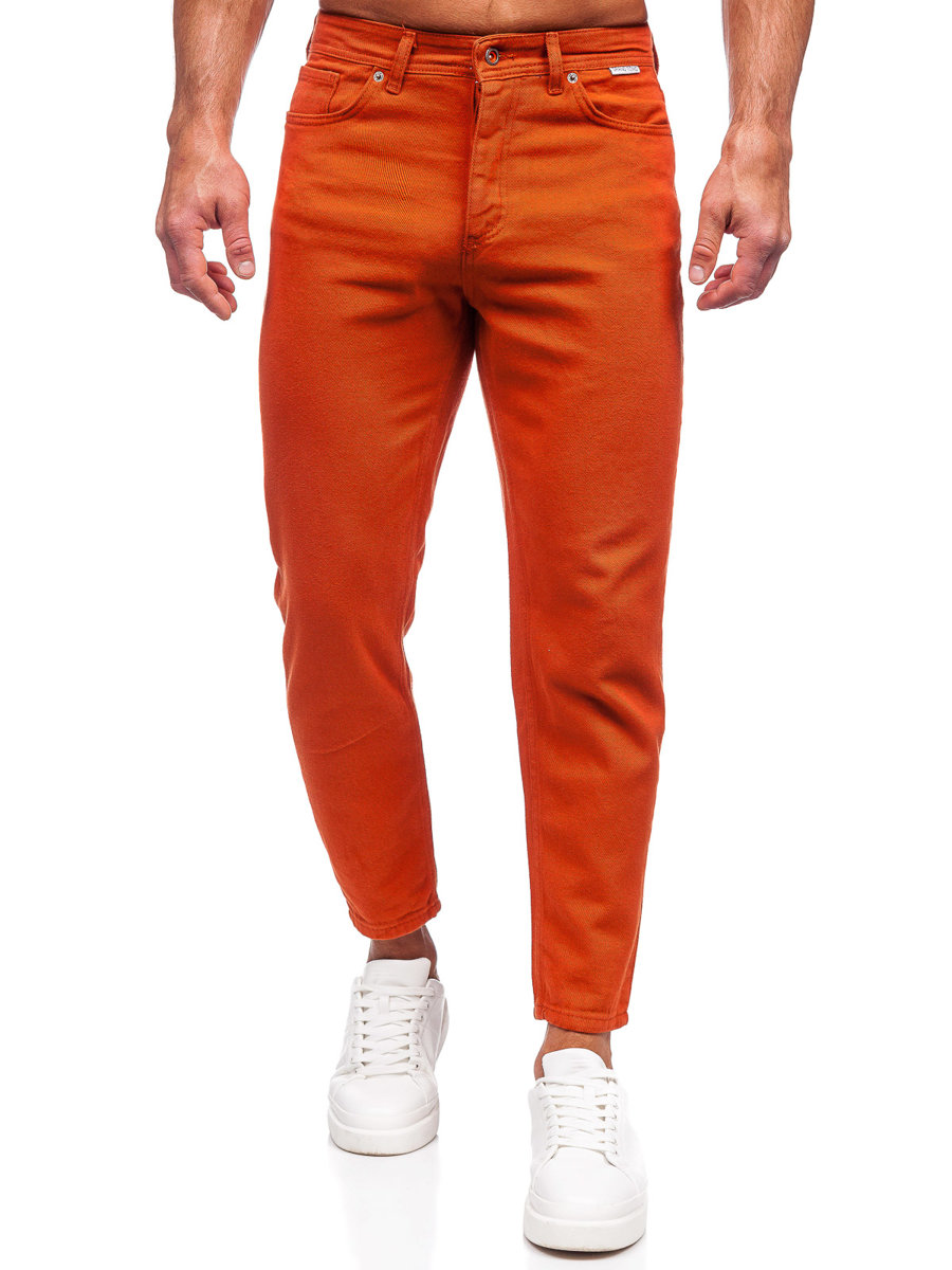 Pantalón de tela para hombre naranja Bolf GT naranja