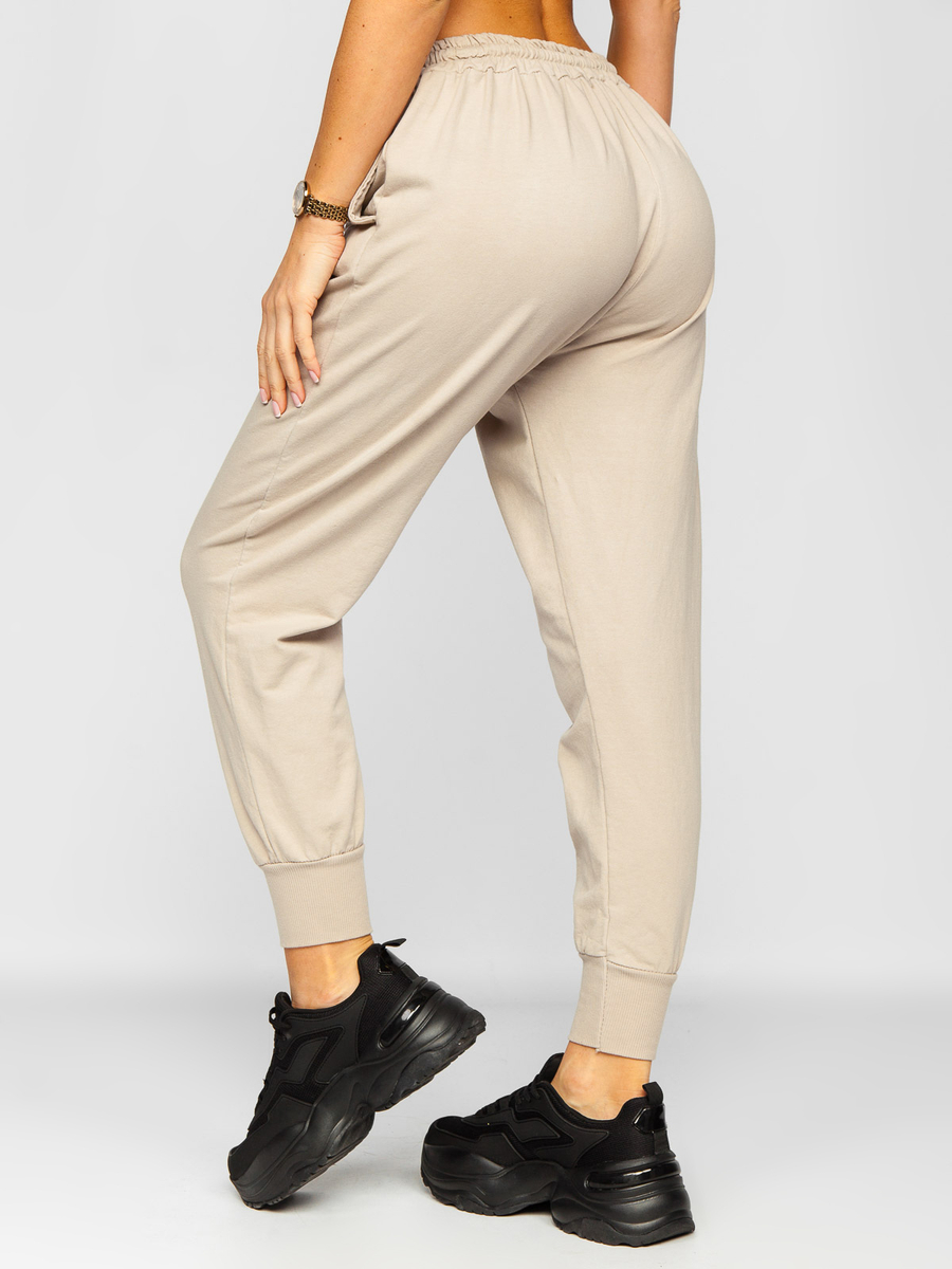 Pantalón deportivo para mujer beige Denley 0011