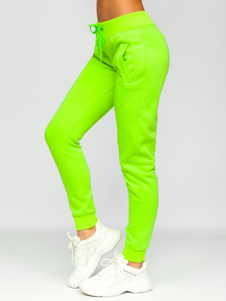 Pantalón deportivo para mujer verde neón Bolf CK-01 VERDE