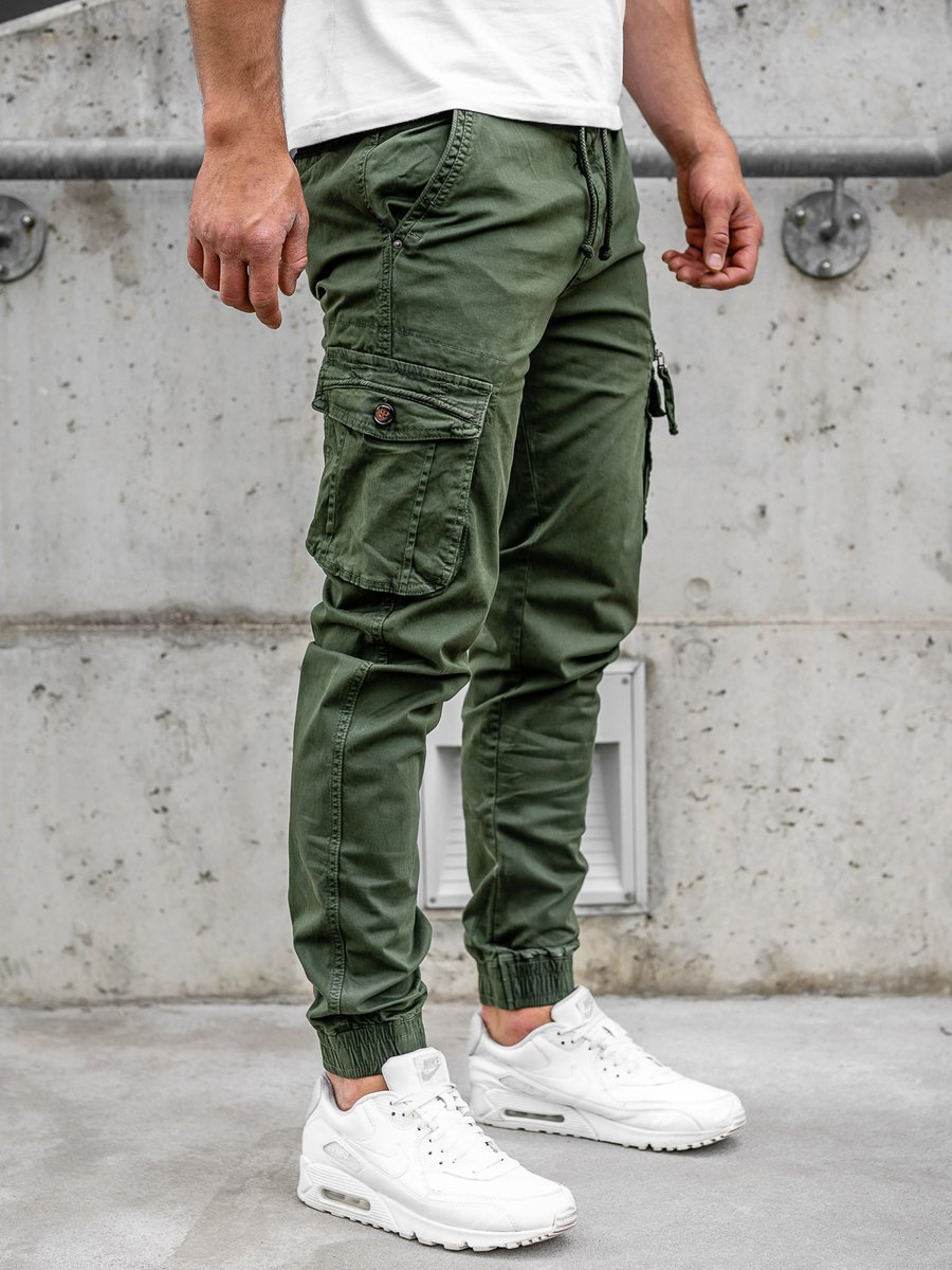 Pantalones de hombre con puño abajo cheap
