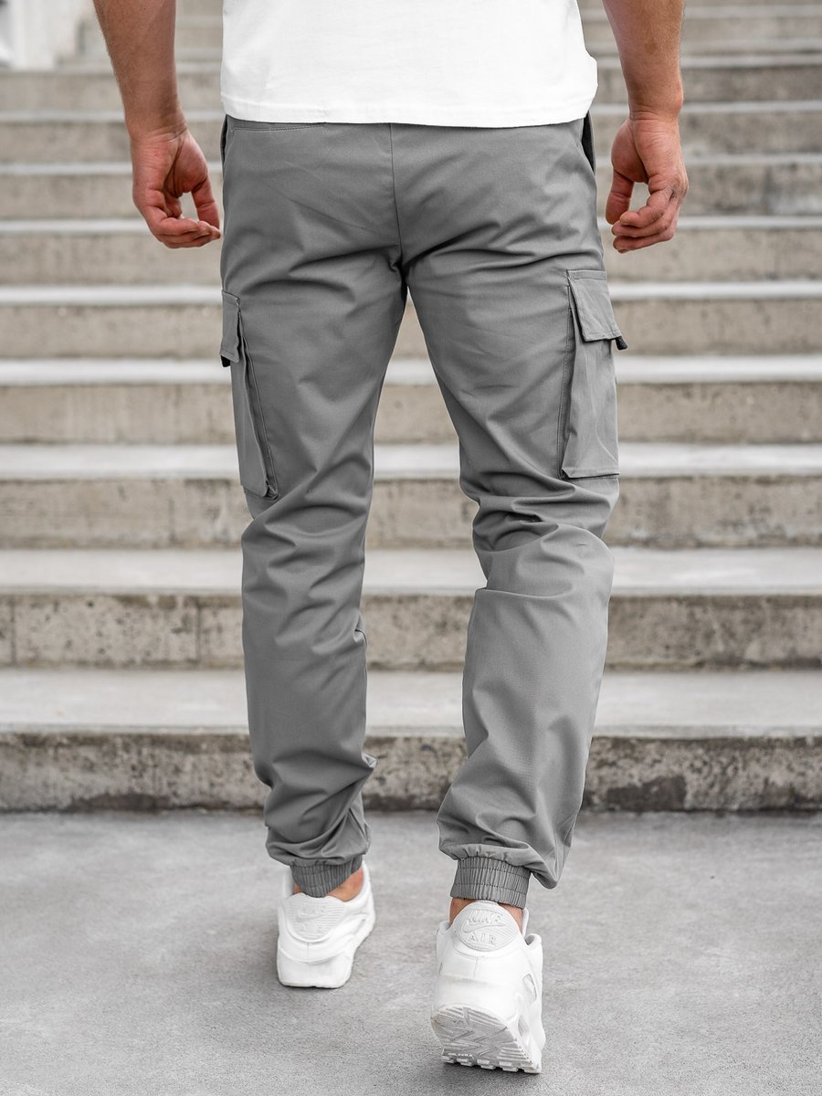 Corteiz Cargo Pantalones Cargo Alo Yoga Hombre Gris
