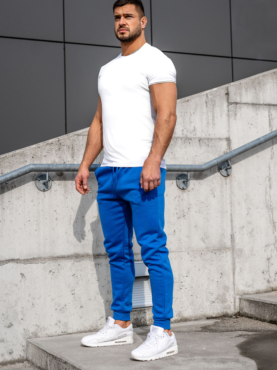 Pantalón jogger para hombre azul AZUL