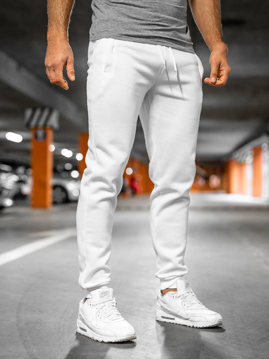 Pantalón Jogger Para Hombre Blanco Bolf XW01-A 