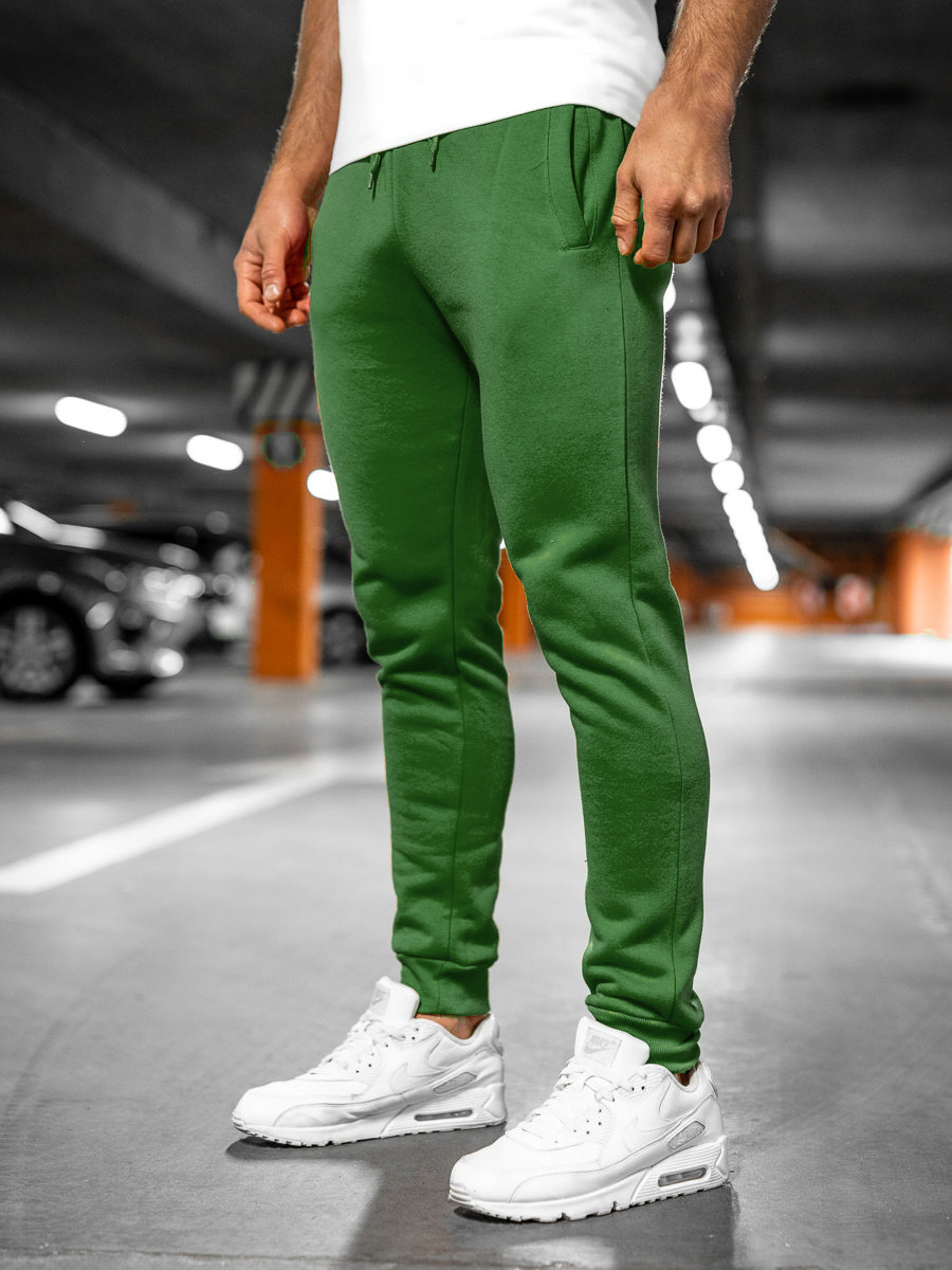 Joggers verde hombre deals