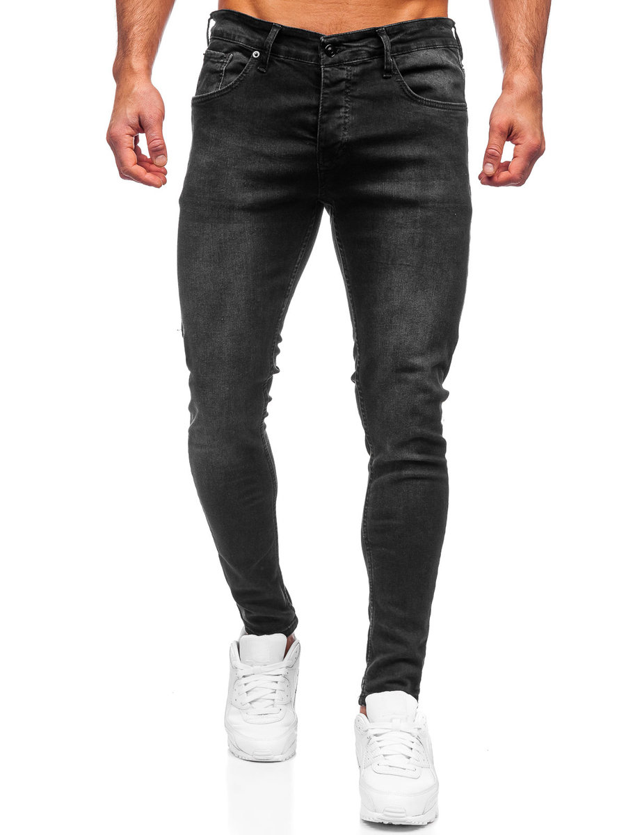 Pantalón vaquero fit para hombre negro Bolf R923