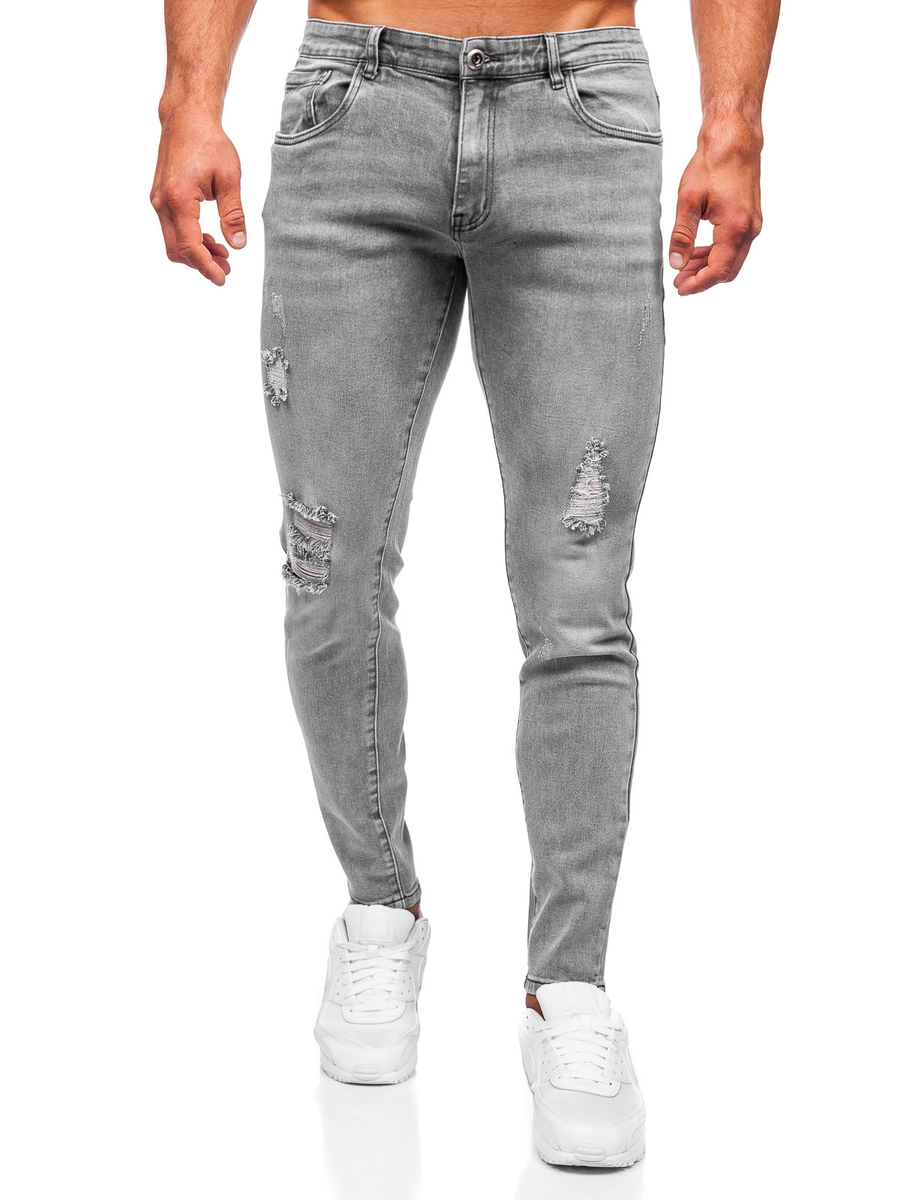 Que agradable mil millones Anciano Pantalón vaquero slim fit para hombre gris Bolf KX759-C