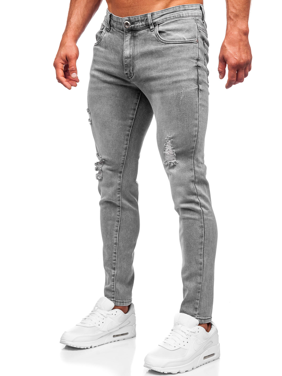 Pantalon gris vaquero hotsell