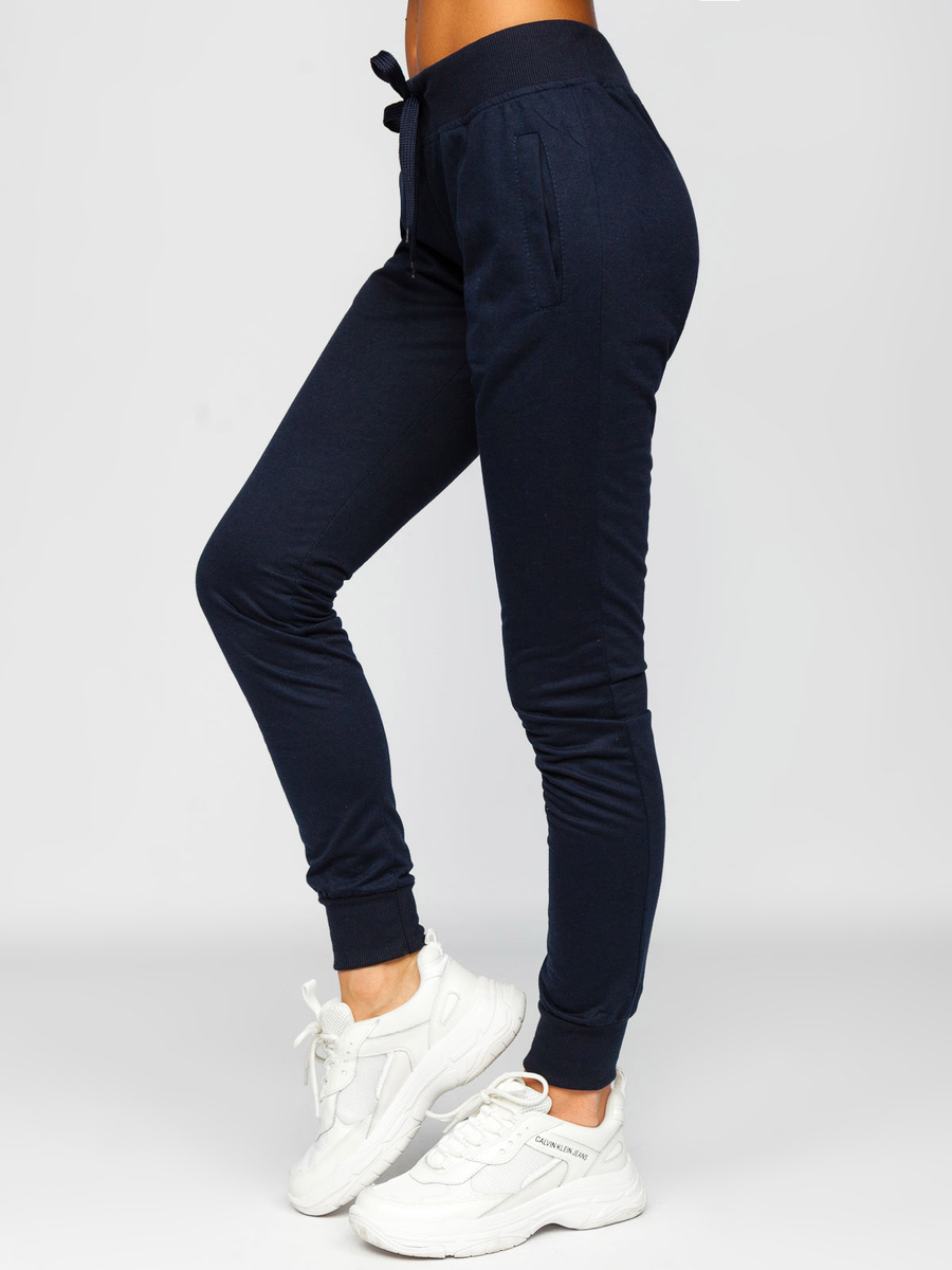 Pantalones deportivos azules de mujer