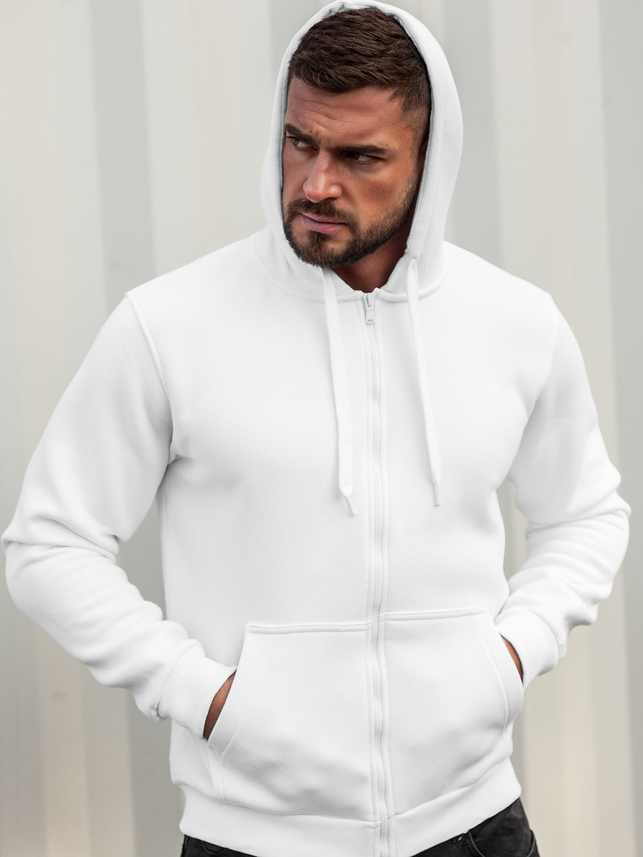 Sudadera con capucha para hombre blanco Bolf 2008A BLANCO