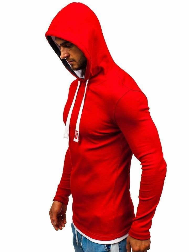 Sudadera con capucha para hombre roja Bolf 032 ROJO Sudadera con capucha para hombre roja Bolf 032 ROJO