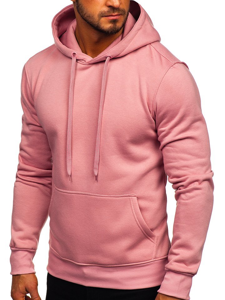 Sudadera capucha para hombre rosa Bolf 2009