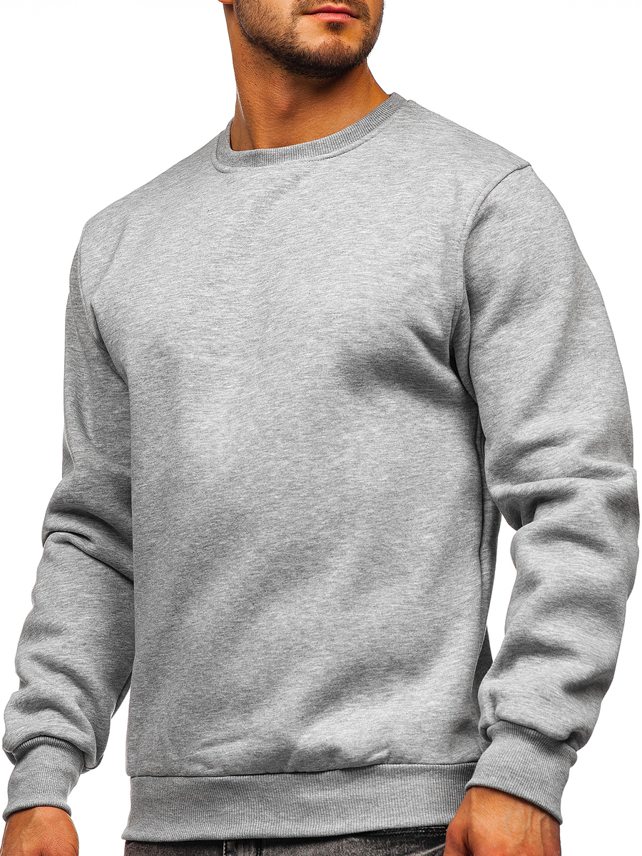 Sudadera con capucha hombre gris