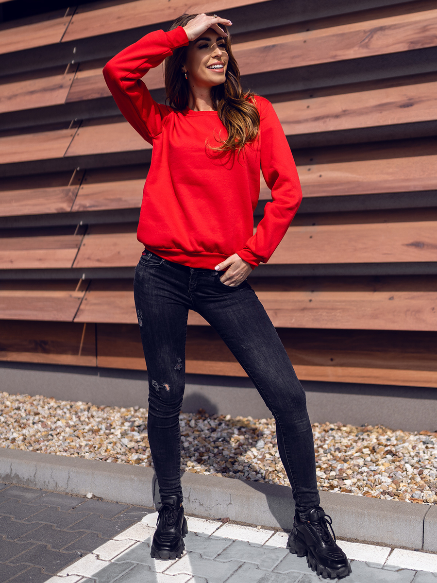 Sudadera mujer rojo Bolf W01 ROJO