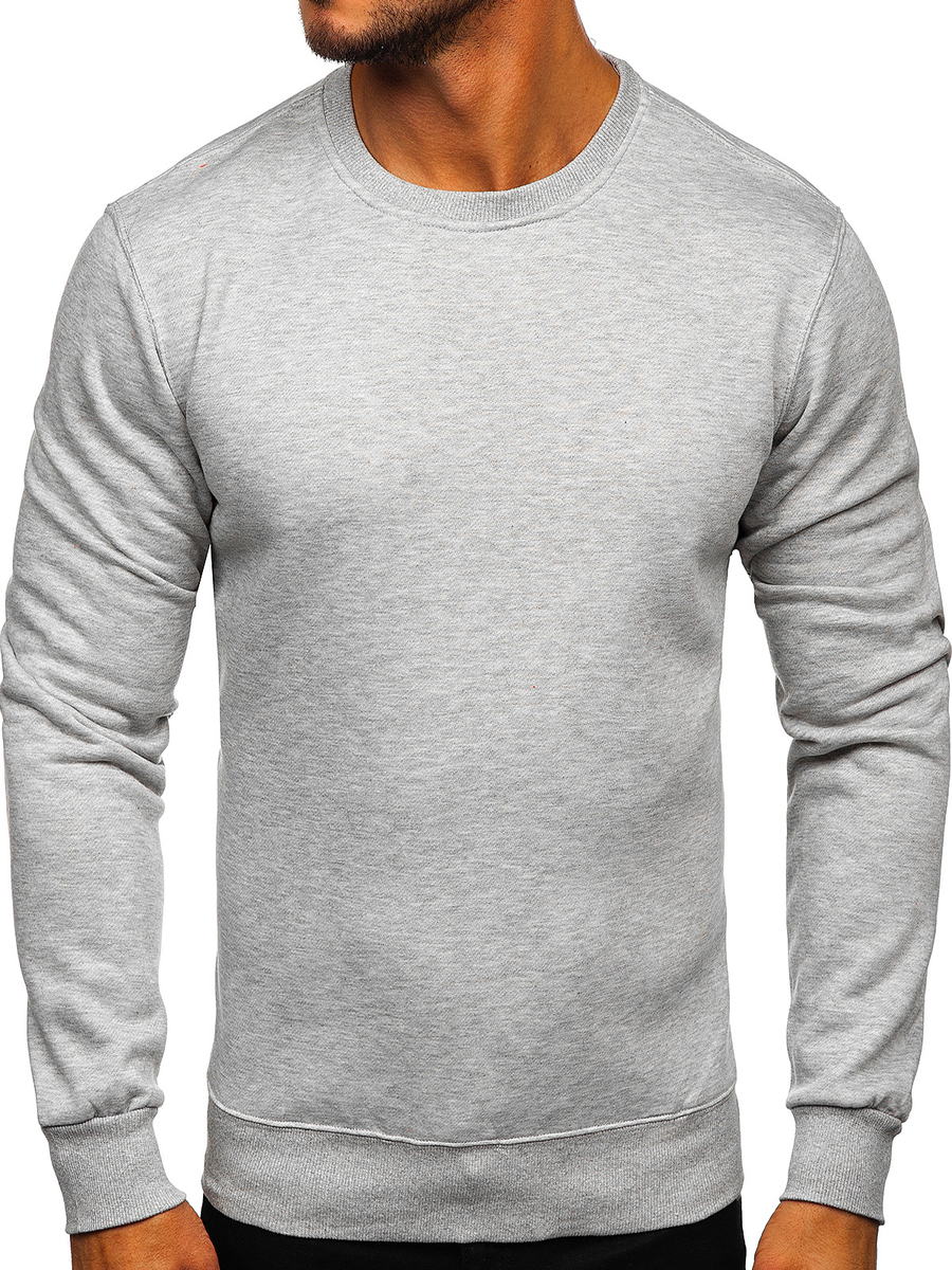 Sudadera sin capucha para hombre blanca Bolf 2001