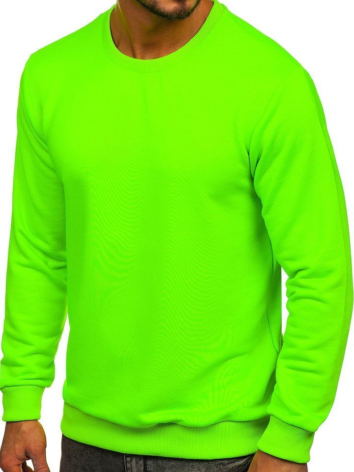 Neon Sudadera Fosforita Hombre Verde Fosforescente Sudaderas - Main Image