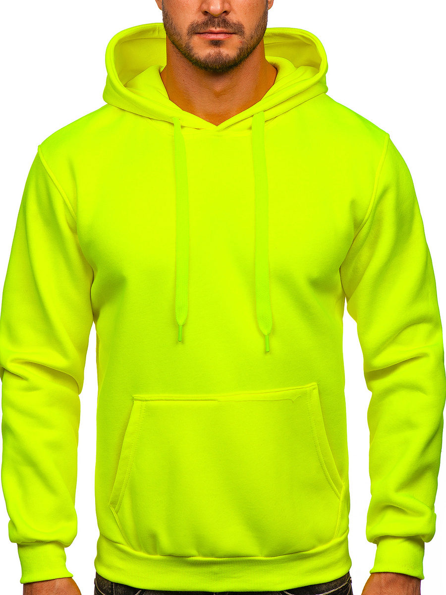 Sudadera hombre Running Night amarillo flúor