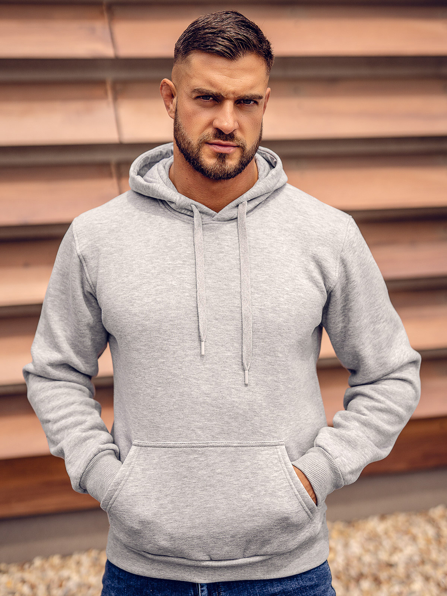 Sudaderas y Hoodies Grises para Hombre, Compra En Línea