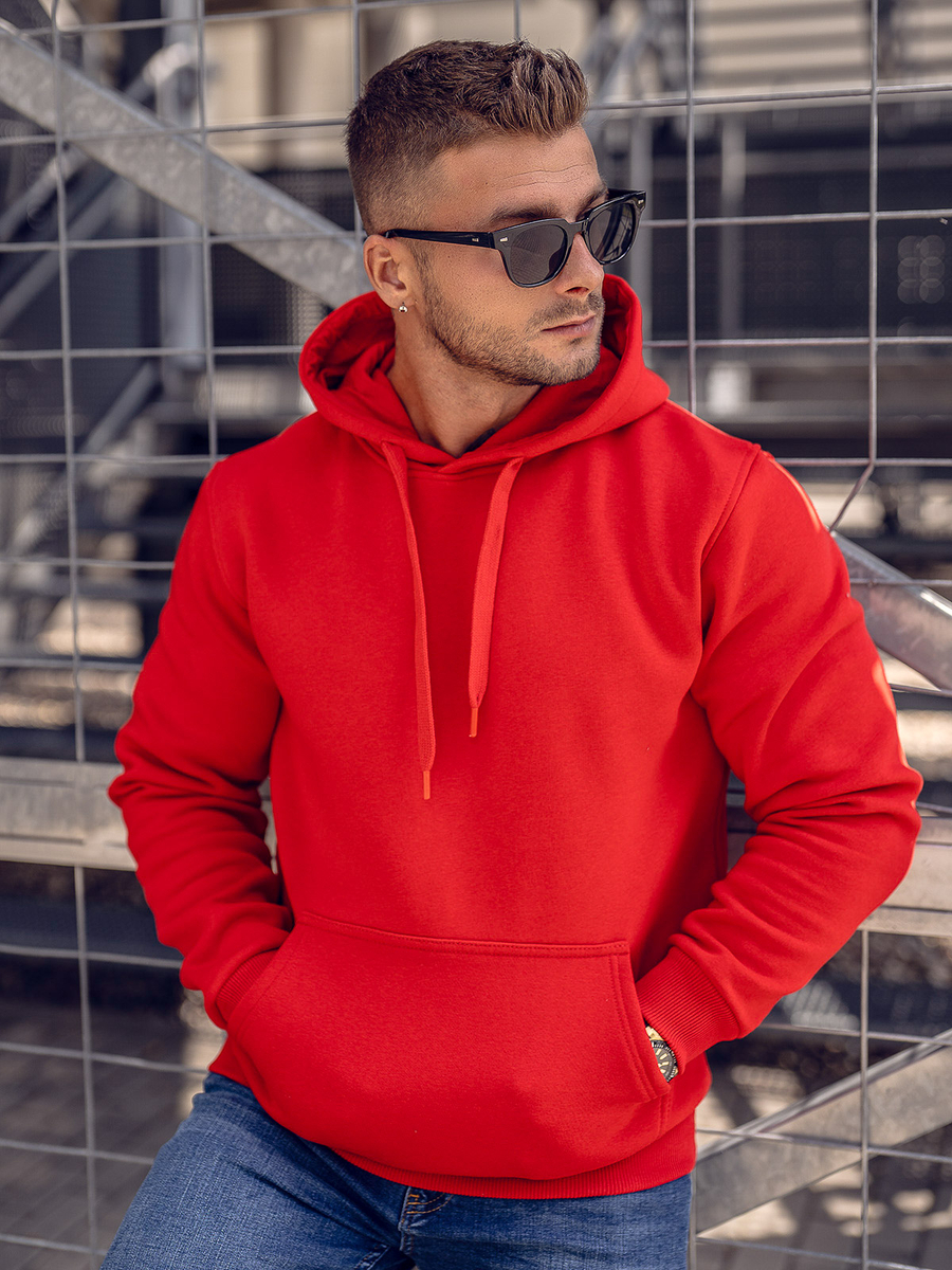 Sudadera de hombre | Sudadera roja | Valecuatro