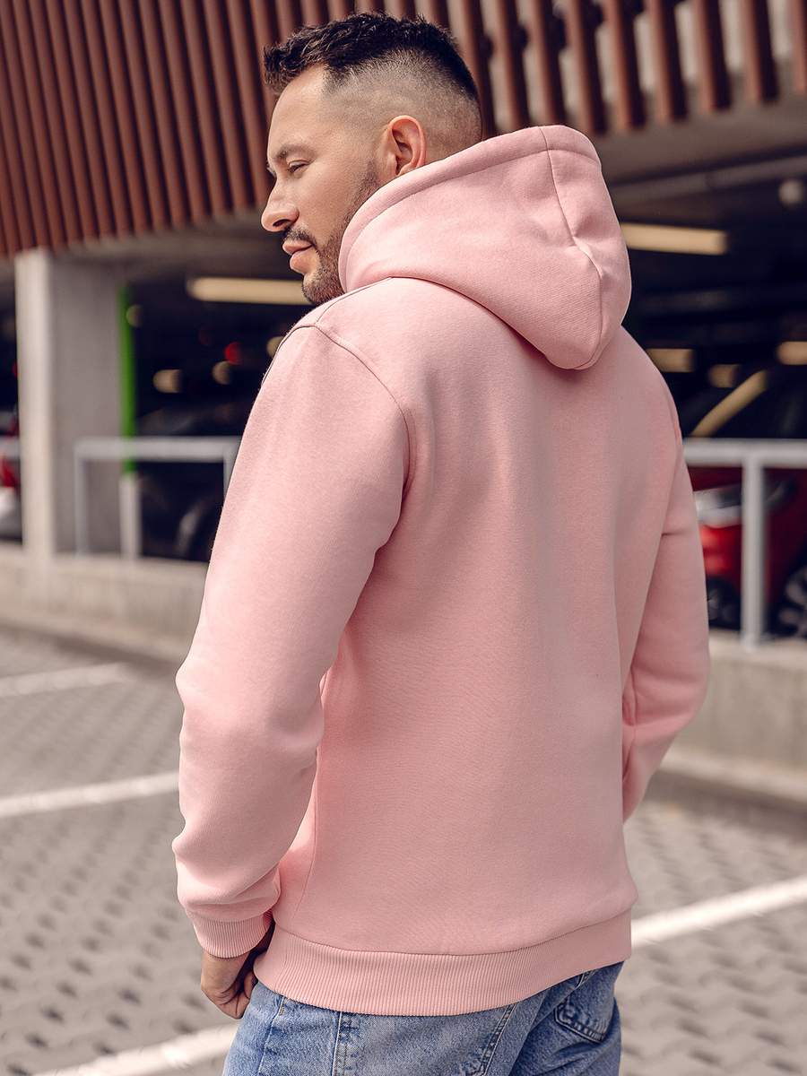 Sudadera para hombre color rosa deals