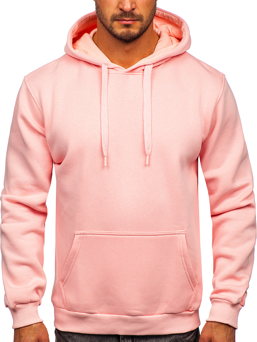 Sudadera Tipo Hoodie Para Hombre Color Rosa Con Estampado