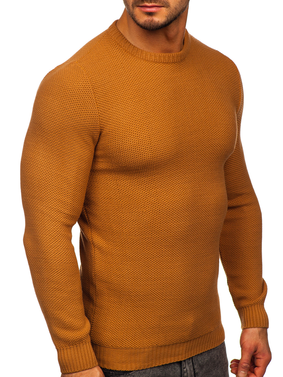 Suéter para hombre color marrón Denley 4629 MARRÓN