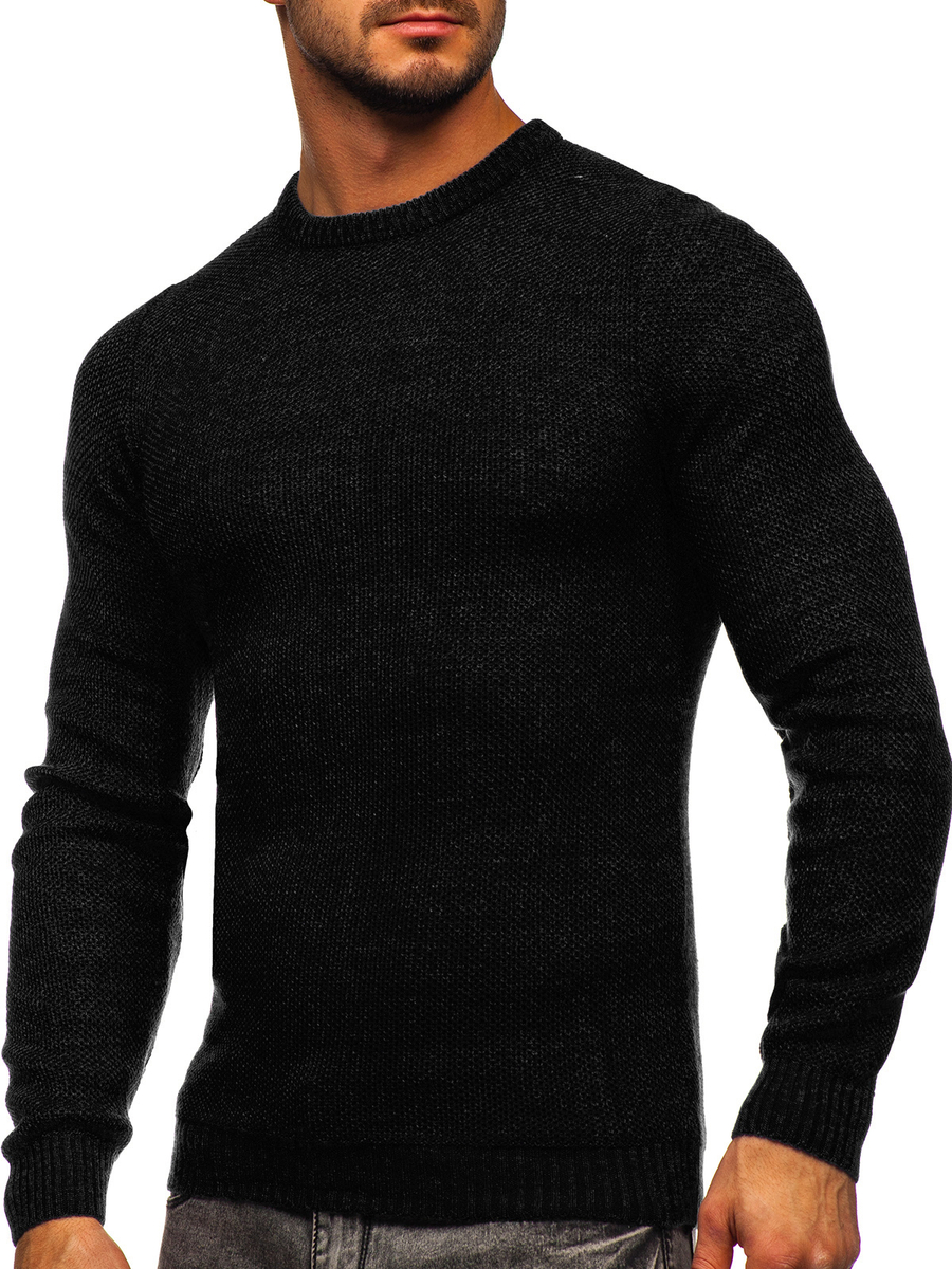 Suéter para hombre color negro Bolf 4629 NEGRO