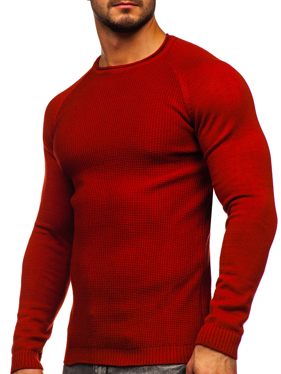 Suéter para hombre color rojo Denley 1009 ROJO
