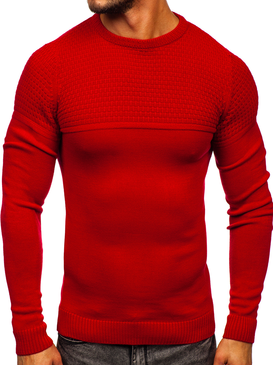 Suéter para hombre color rojo Denley 4623 ROJO
