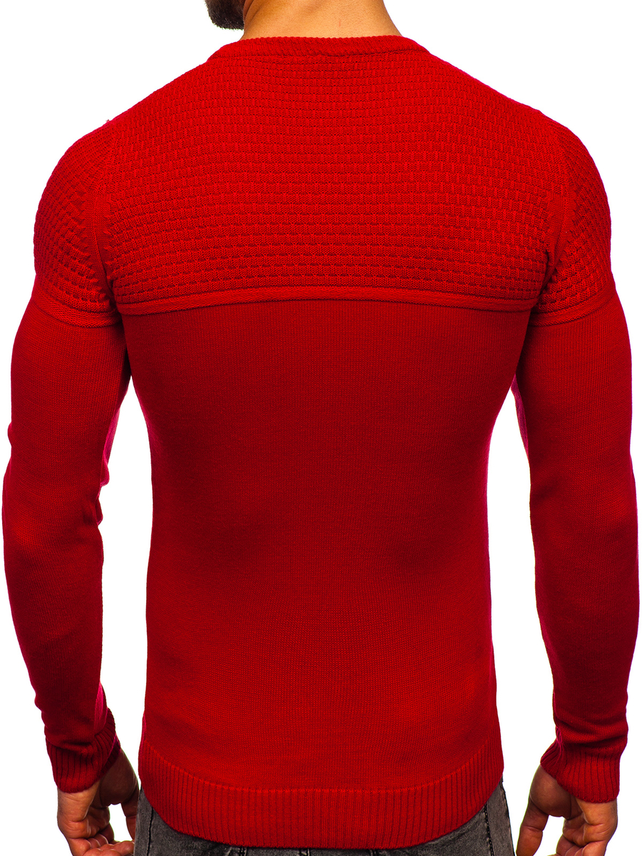 Suéter para hombre color rojo Denley 4623 ROJO