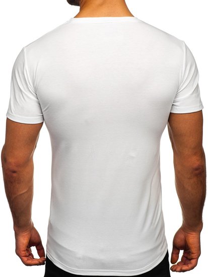 Camiseta estampada para hombre color blanco Bolf Y70052