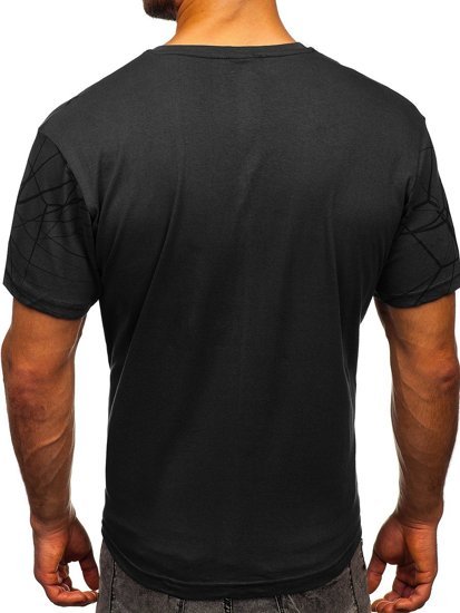 Camiseta estampada para hombre color grafito Bolf SS10935