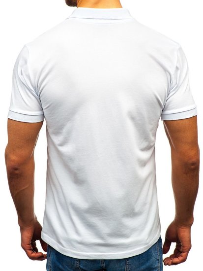 Camiseta polo para hombre blanca Bolf 171221