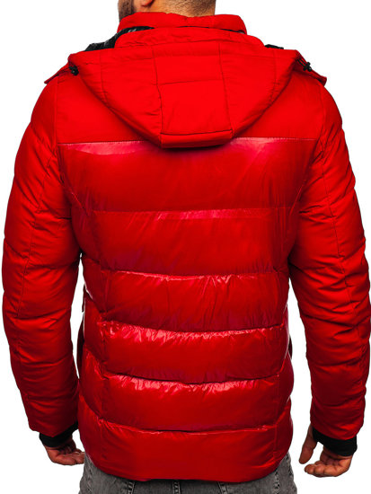 Chaqueta acolchada de invierno para hombre rojo Bolf 99527
