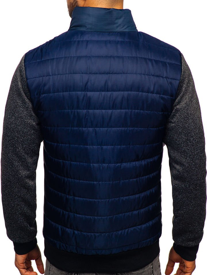 Chaqueta de entretiempo para hombre azul oscuro Bolf TY50