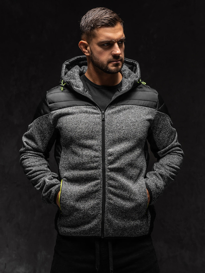 Chaqueta de entretiempo para hombre gris Bolf KS2158
