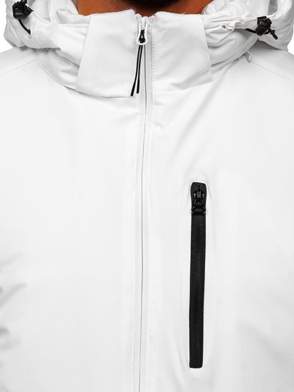 Chaqueta deportiva de invierno para hombre blanco Bolf HH011