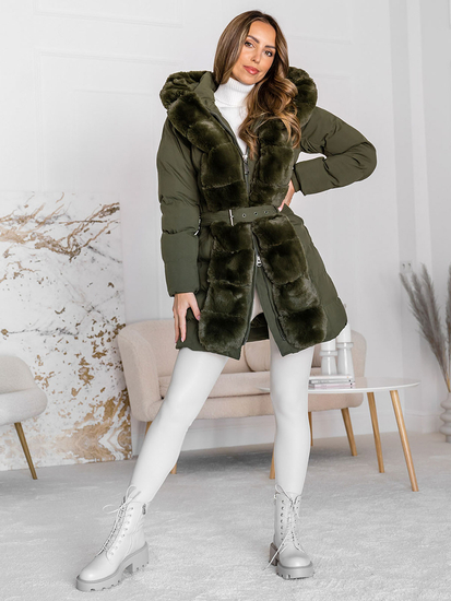 Abrigo caqui mujer clearance