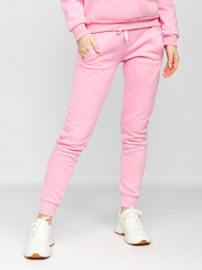 Conjunto de chándal con capucha para mujer color rosa claro Bolf 0002
